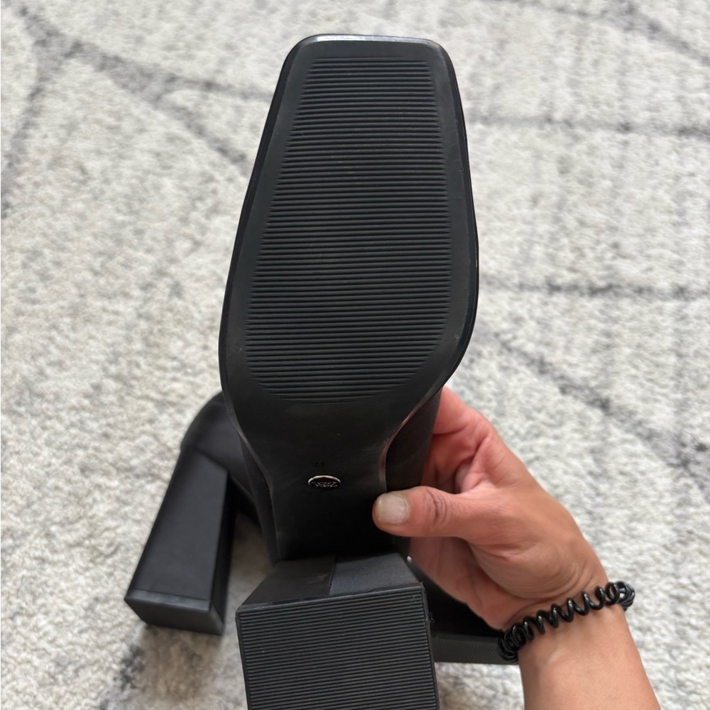 Zara Black Heeled Shoes